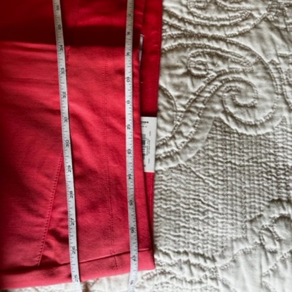 NWT ELLE Calypso Coral Ankle pant - Picture 2 of 6